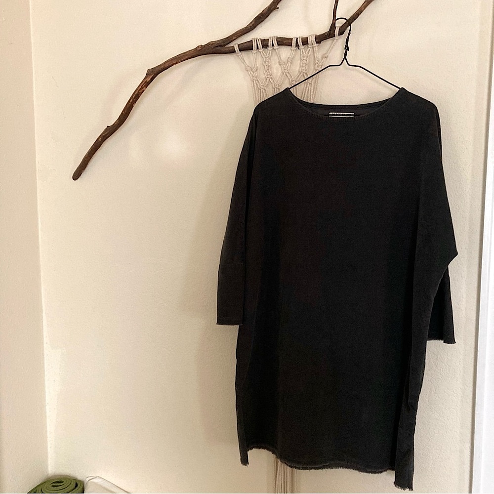 Black Crane Painter Dress